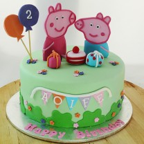 Peppa Pig and Presents Cake (D, V)